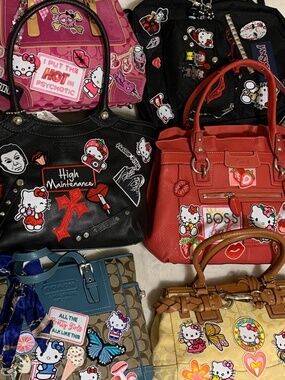 Kawaii Cute Handbags Designer Embellished Michael Kors Coach Kate Dpade